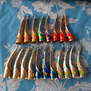 19 Finger Nail Tip Claw Rings